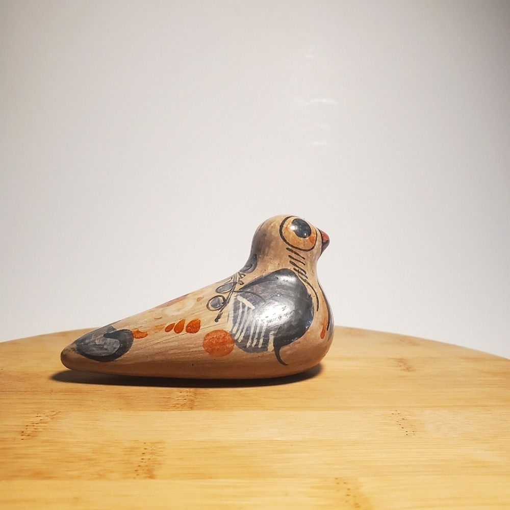VINTAGE Tonalá Pottery Bird Figurine MCM Mexican Ceramic Folk Art EUC - Picture 5 of 14
